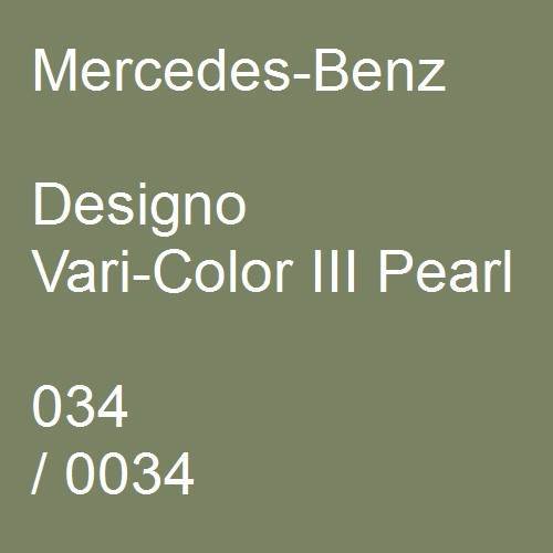 Mercedes-Benz, Designo Vari-Color III Pearl, 034 / 0034.